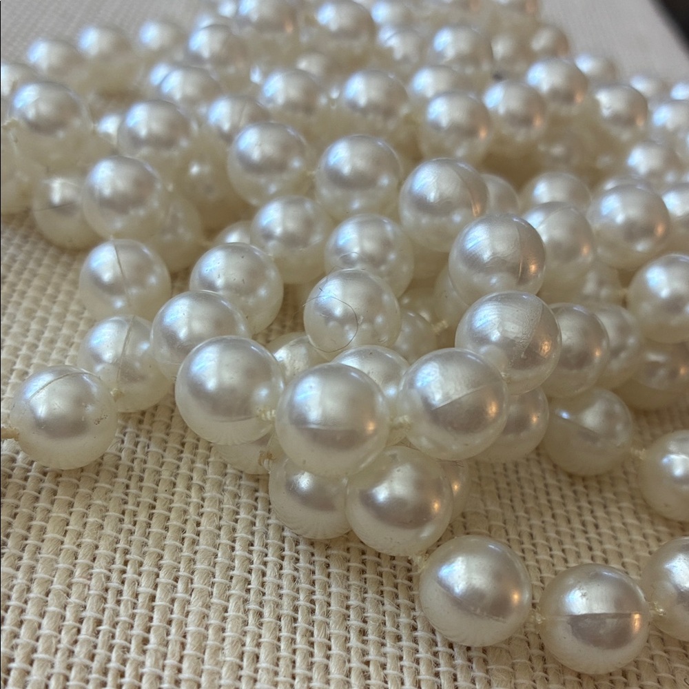 Vintage faux Pearl 80” approximate Necklace - Picture 7 of 10